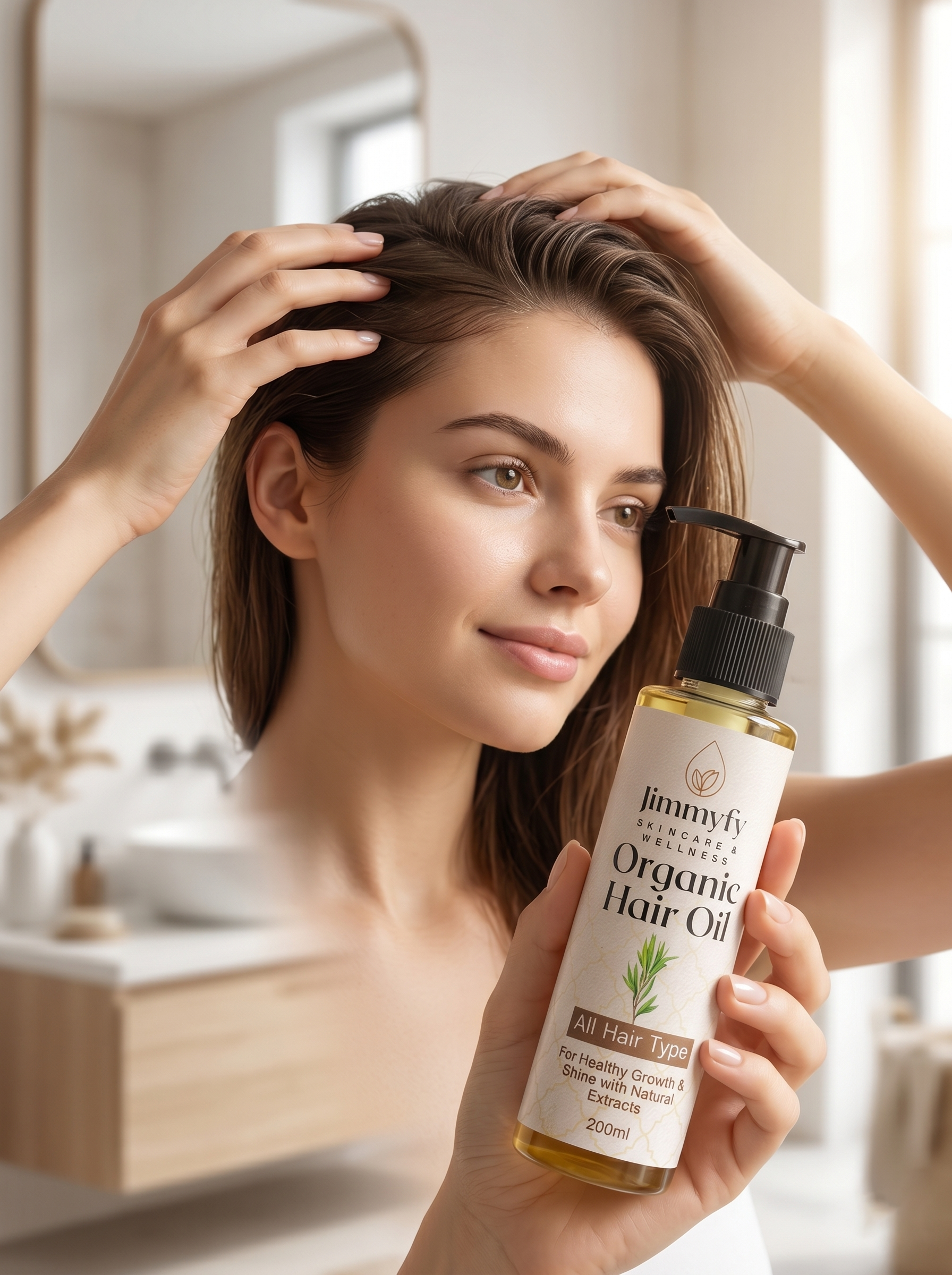 Jimmyfy Organic Hair Oil | Premium 200ml Growth & Radiance Elixir - Jimmyfy shop